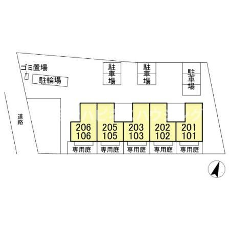 プルメリアの駐車場
