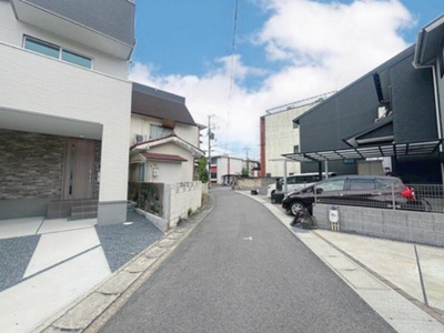 【前面道路含む現地写真】 | 山科区厨子奥苗代元町　新築戸建