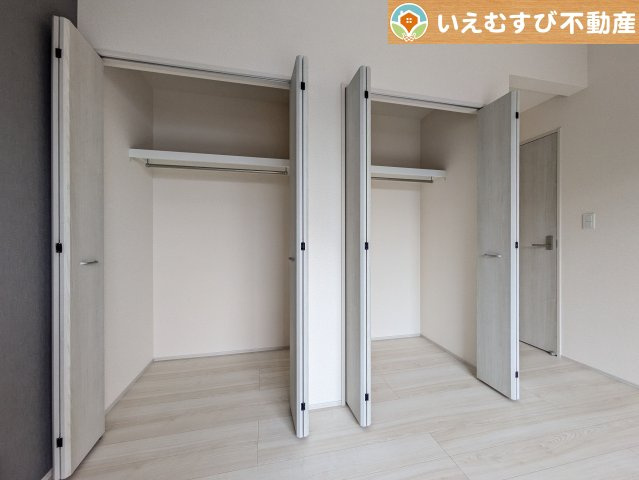 BLOOMING GARDEN　深谷市上柴町西1丁目の収納|大容量の収納スペースで住空間もスッキリ広々
収納がたっぷり付いていれば、お部屋がすっきり保てて気持ちが良いですね♪