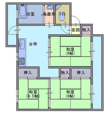 第5田口コーポの間取り