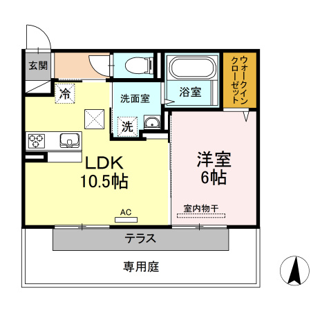 パームツリーＡの間取り