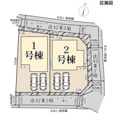 リーブルガーデン精華町菅井西ノ辻町の区画図