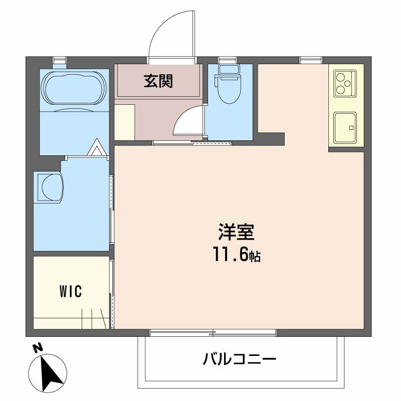 シャーメゾンHARUKAの間取り