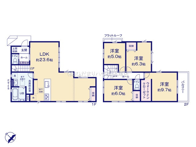 上尾市二ツ宮8期　新築戸建　GRACE01の間取り