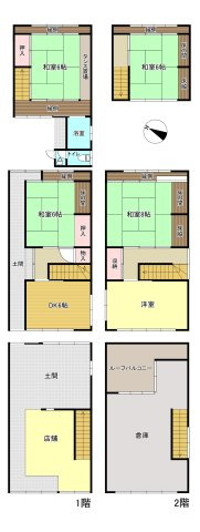 平田町　戸建の間取り