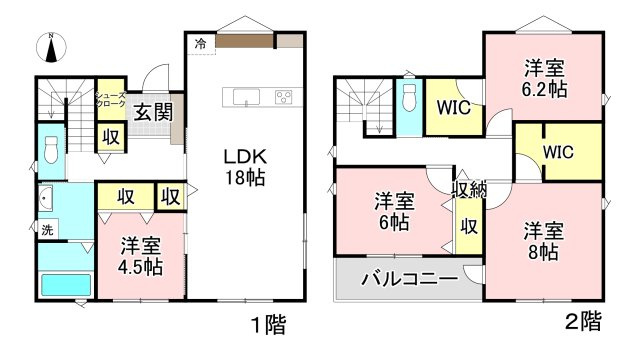 【間取り】 | 各務原市鵜沼西町　タマタウン鵜沼小