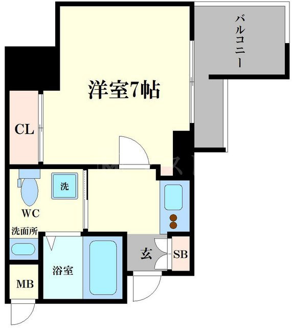 セレニテ梅田ルフレの間取り