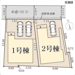 リーブルガーデン神戸市垂水区仲田2期の区画図
