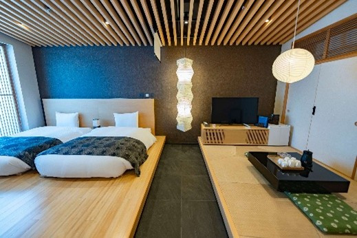 【オーナーズキャビン（ゲストルーム）(1F)】趣の違う3つのゲストルーム
ゲストルームはいずれも帆船をイメージした、「CRUISE」「WASEN」「VOYAGE」の3部屋。