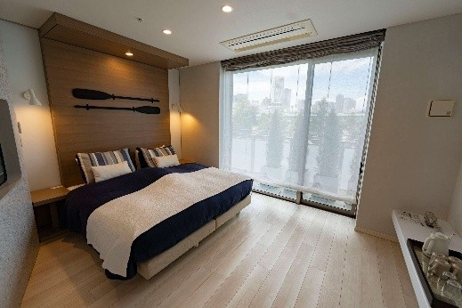 【オーナーズキャビン（ゲストルーム）(1F)】趣の違う3つのゲストルーム
ゲストルームはいずれも帆船をイメージした、「CRUISE」「WASEN」「VOYAGE」の3部屋。