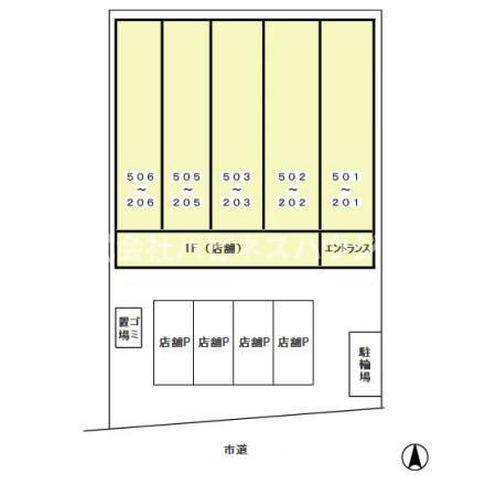 カネキン第二ビルの区画図