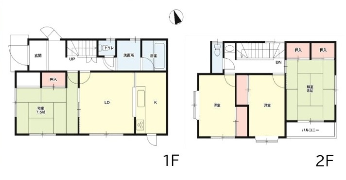 中古戸建　熊谷市玉井南3-27-4（リフォーム住宅）の間取り