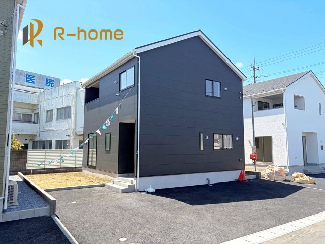 東茨城郡茨城町長岡第4　新築戸建て　2号棟の外観|まもなく完成！実際の室内をご見学いただけます♪
