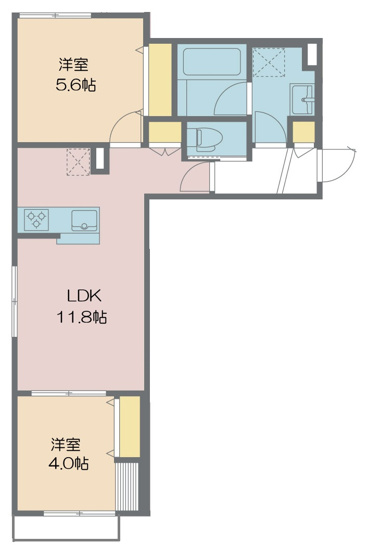 【間取り】 | ラビアンローゼ | 各部屋に収納のある間取です