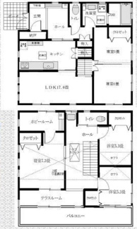 【間取り】 | 千葉市稲毛区六方町　中古戸建