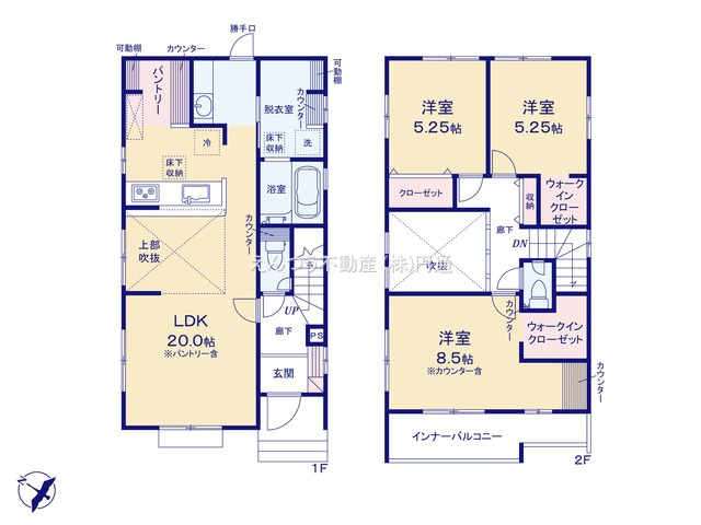 ブルーミングガーデンの間取り