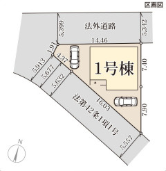 リーブルガーデン亀岡市篠町広田2期の区画図
