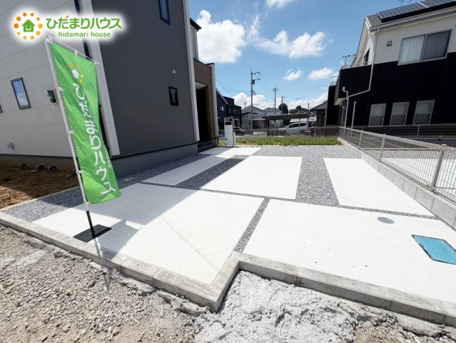 木間ヶ瀬Ⅵ（独立戸建10棟）　新築戸建　6号棟の駐車場|カースペースは2台分確保!(^^)!				
