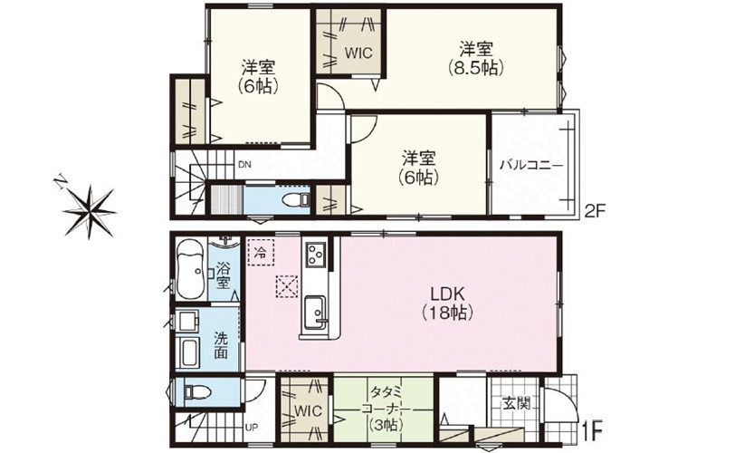 佐伯区屋代１丁目の間取り