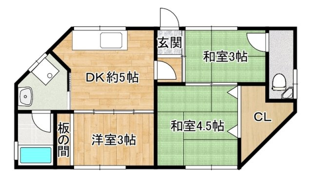 Cozy板宿の間取り