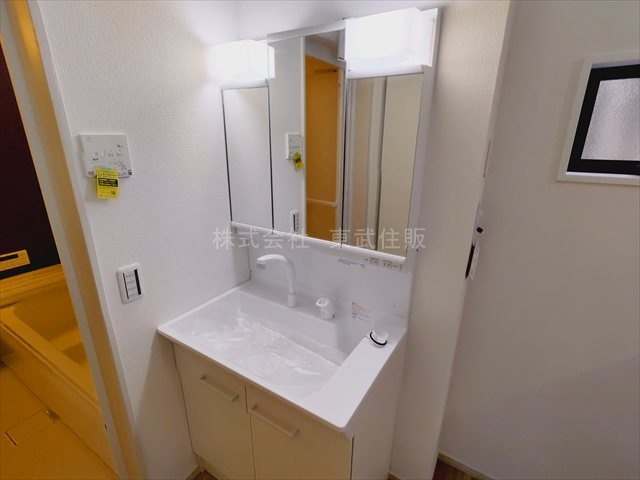 【独立洗面台】 | ふじみ野市亀久保２期　全１棟 | 独立洗面台、朝の身支度には欠かせません