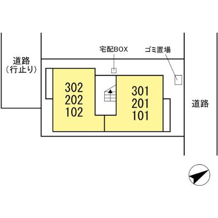 ノールヴィラージュⅡの区画図