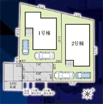 【区画図】 | 富士見市渡戸12期　全2棟　2号棟 | 2号棟