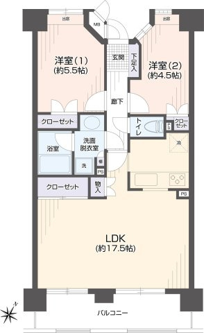 【間取り】 | パーク・エステート博多☆仲介手数料無料☆