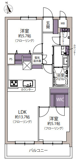 【間取り】 | ライオンズマンション西公園第3☆仲介手数料無料☆