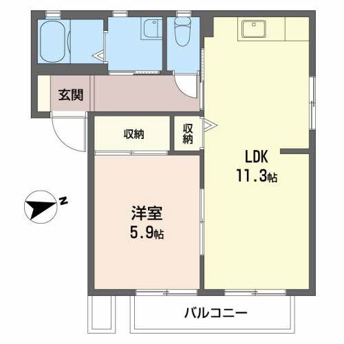 バリュージュ王子　Ｂ棟の間取り