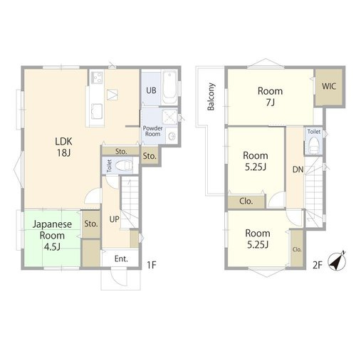 【横浜市瀬谷区北新28-20全2棟新築戸建て】★仲介手数料無料★（瀬谷第二小学校・下瀬谷中学校）の間取り