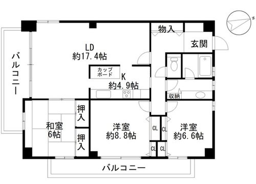 T-WIN清水町の間取り