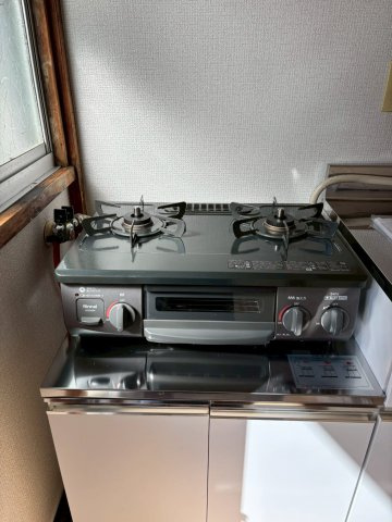 栃木県宇都宮市1棟アパートのキッチン