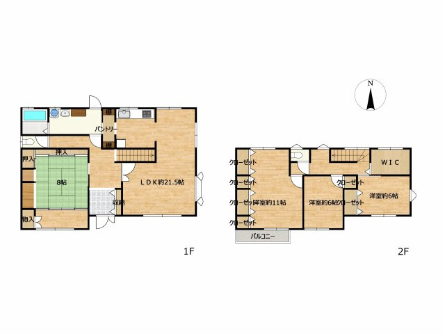 リフォーム済中古戸建　大垣市笠木町　昭和62年築の間取り