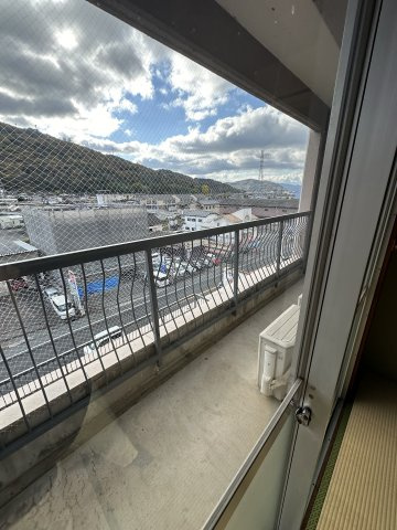 昭和町2丁目アパートのバルコニー