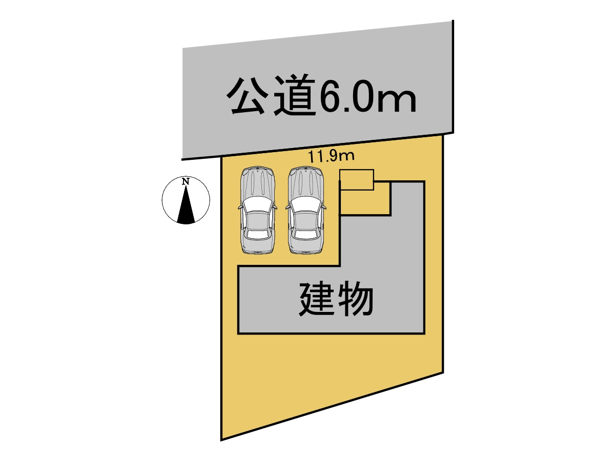中古戸建　不破郡垂井町　令和4年築の居間・リビング|18帖リビングには南面に掃き出し窓が2か所有り、日中とても明るいです♪（CGで小物類を物消ししています）
