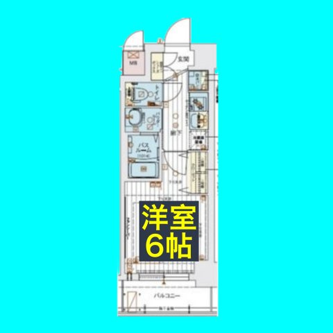 エステムコート名古屋金山サウスゲートの間取り