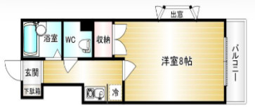メゾンドール秋桜の間取り