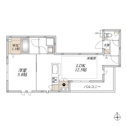 【間取り】 | 1LDK　2面採光で風通し良好♪