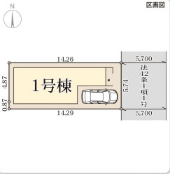 リーブルガーデン尼崎市食満3期の区画図