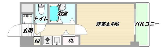 大阪市淀川区宮原１丁目の賃貸マンションの間取り