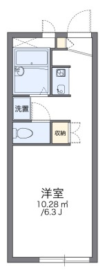 レオパレスＫＩＺＵＫＩの間取り|仲介手数料無料でご紹介可能です♪