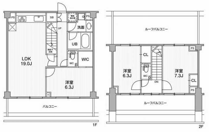港区六本木５丁目の賃貸マンションの間取り
