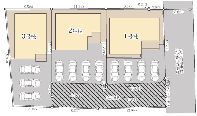 【区画図】 | Livele Garden.S 加須花崎　新築戸建　全3棟　3号棟