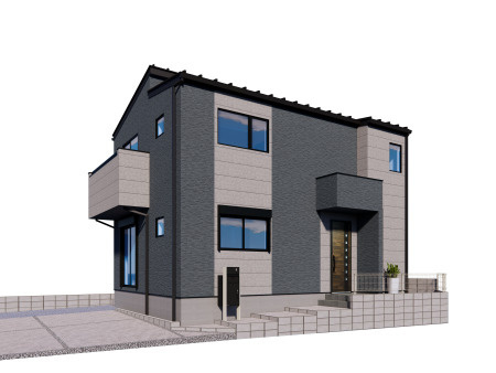 【外観パース】 | 桶川市下日出谷東3丁目　新築戸建　全6棟　5号棟 | 5号棟