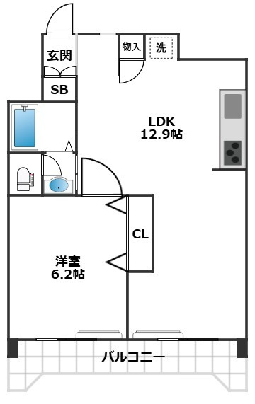 ソーワ梅丘マンションの間取り