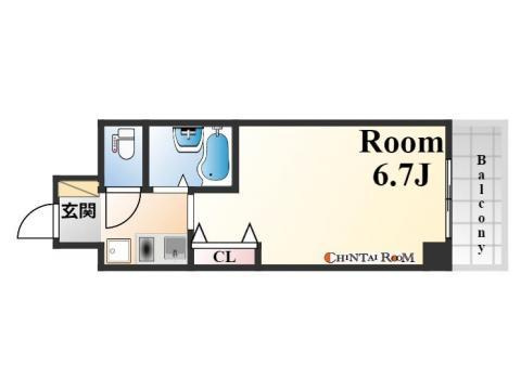 エスリード三宮フラワーロードの間取り