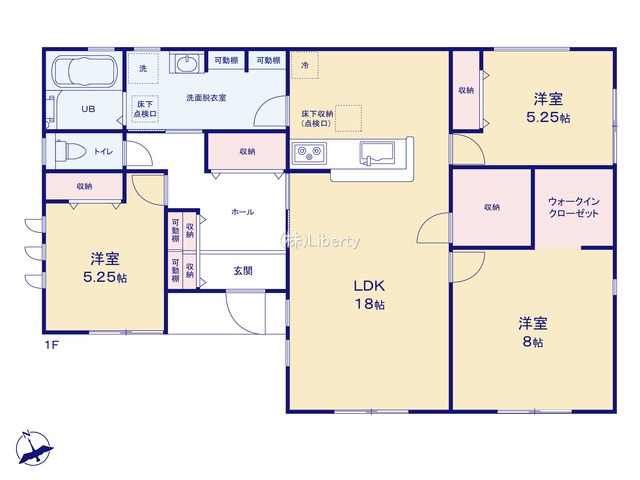 第2石岡市下林　新築戸建の間取り