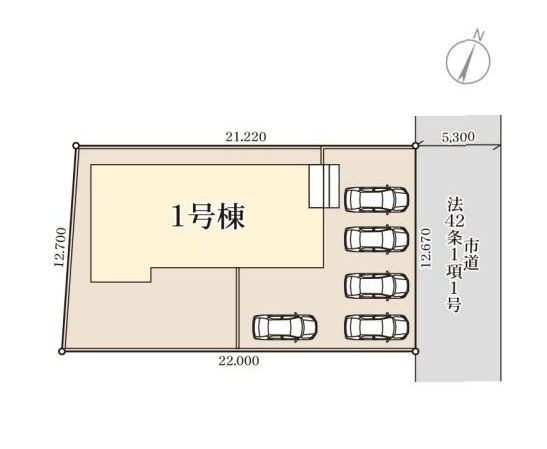 第2石岡市下林　新築戸建の区画図