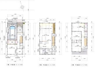 【間取り】 | 琵琶町1丁目新築戸建 | 間取りサンプル①　今なら軽微な変更が可能です　リビング20帖以上です